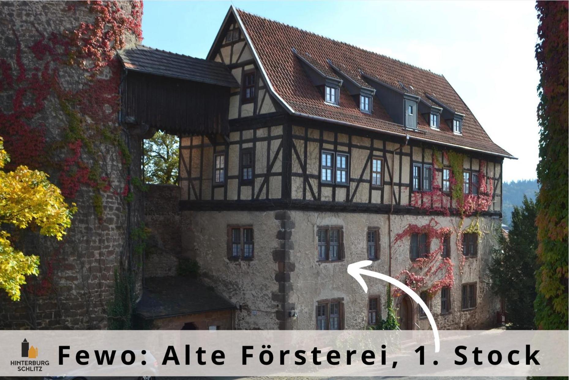Alte Foersterei - Elegantes Apartment In Der Historischen Hinterburg Schlitz - Nahe Fulda Und Bad Hersfeld Extérieur photo